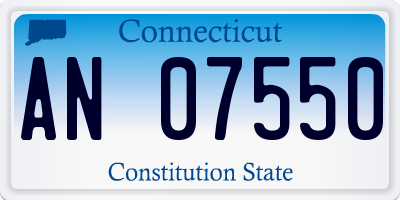 CT license plate AN07550