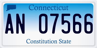 CT license plate AN07566