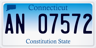 CT license plate AN07572