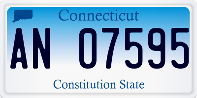 CT license plate AN07595