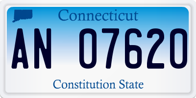 CT license plate AN07620