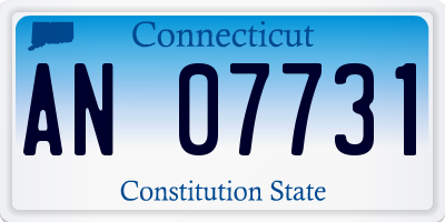 CT license plate AN07731