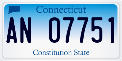 CT license plate AN07751