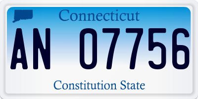 CT license plate AN07756