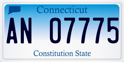 CT license plate AN07775