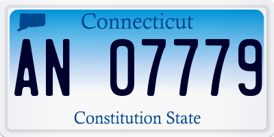CT license plate AN07779