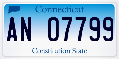 CT license plate AN07799