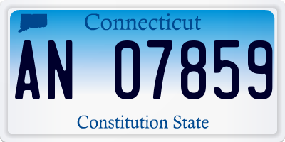 CT license plate AN07859