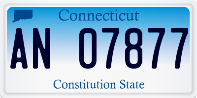 CT license plate AN07877