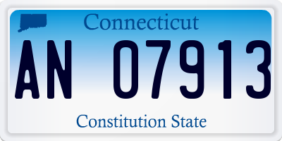 CT license plate AN07913