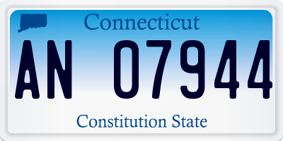 CT license plate AN07944