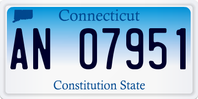 CT license plate AN07951