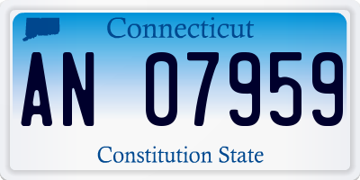 CT license plate AN07959