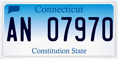 CT license plate AN07970