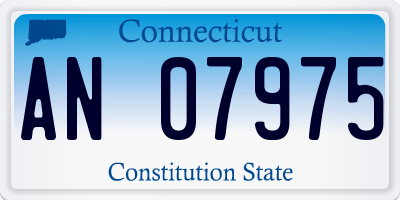 CT license plate AN07975