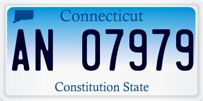 CT license plate AN07979