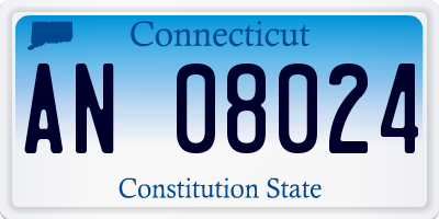 CT license plate AN08024