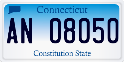 CT license plate AN08050