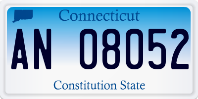 CT license plate AN08052