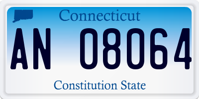 CT license plate AN08064