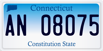 CT license plate AN08075