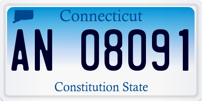 CT license plate AN08091
