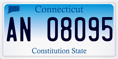 CT license plate AN08095
