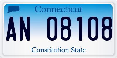 CT license plate AN08108