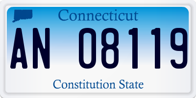 CT license plate AN08119