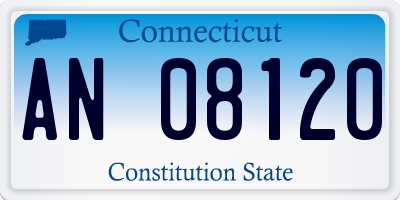 CT license plate AN08120