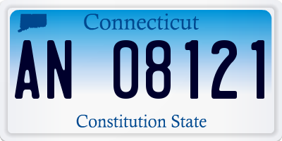 CT license plate AN08121
