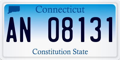 CT license plate AN08131
