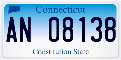 CT license plate AN08138