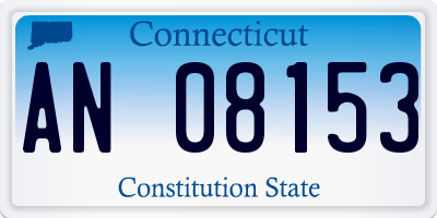 CT license plate AN08153