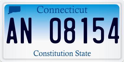 CT license plate AN08154
