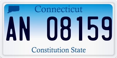 CT license plate AN08159