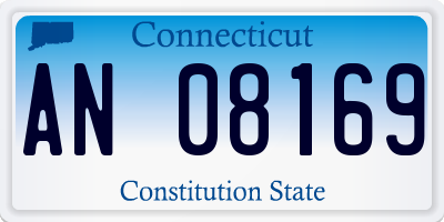 CT license plate AN08169