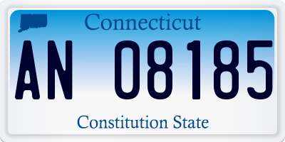 CT license plate AN08185