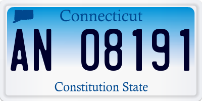 CT license plate AN08191