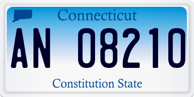 CT license plate AN08210