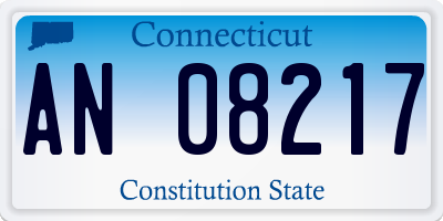 CT license plate AN08217