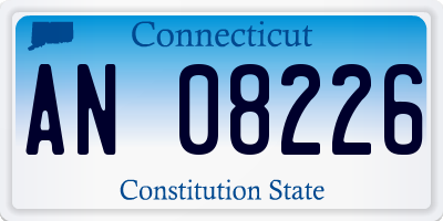 CT license plate AN08226