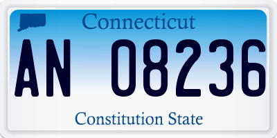 CT license plate AN08236