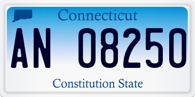 CT license plate AN08250