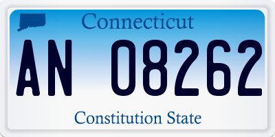 CT license plate AN08262