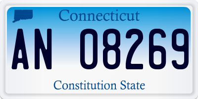 CT license plate AN08269