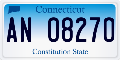 CT license plate AN08270