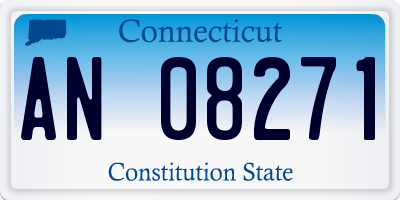 CT license plate AN08271
