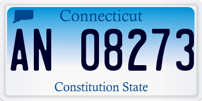 CT license plate AN08273