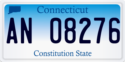 CT license plate AN08276